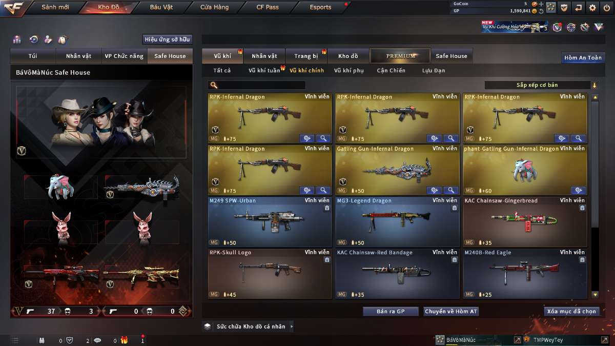 shop acc cf uy tin gia re